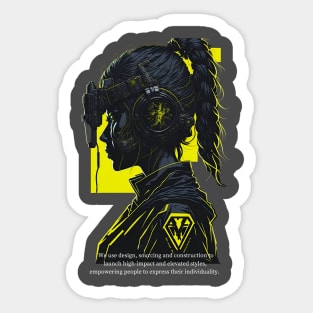 Cyberpunk Army Sticker